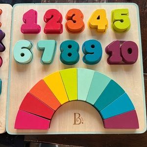 ABC and numbers wood puzzles